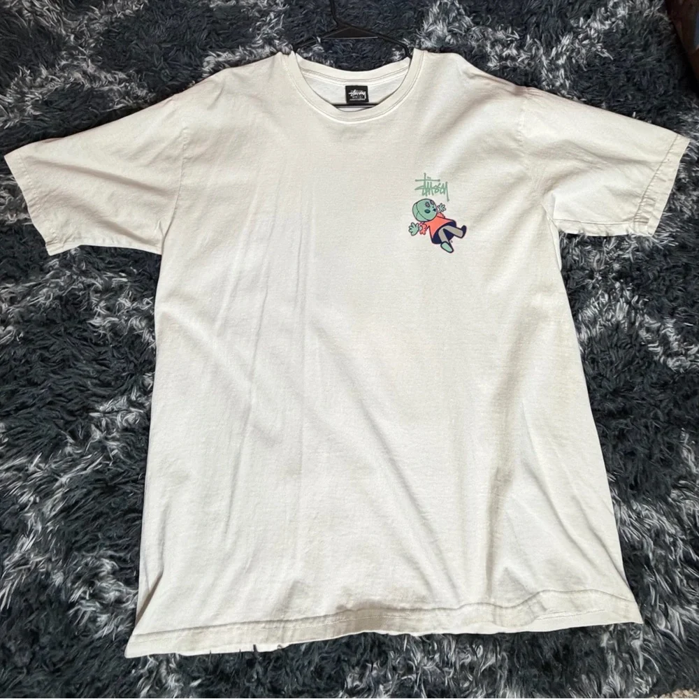STUSSY DOLLIE PIGMENT DYED TEE NATURAL - LARGE NWOT Size Large - Picture 2 of 8